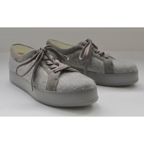 MAX MARA Cashmere & Suede Gray Sneakers Shoes, Size 40 10 - Picture 1 of 16